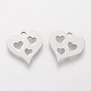 Non-Tarnish 304 Stainless Steel Charms STAS-Q201-T144-2