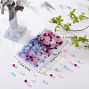 600Pcs 6 Colors Transparent Acrylic Beads & Bead Caps TACR-SC0001-16-6