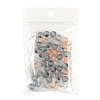50Pcs 5 Colors Autumn Theme Electroplate Transparent Glass Beads EGLA-FS0001-04-7