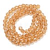 Transparent Electroplate Glass Beads Strands LS-GLAA-F029-3mm-C18-2