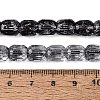 Transparent Crackle Glass Beads Strands GLAA-Q108-04A-01-4