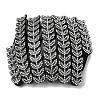 Plastic Rhinestone Hair Bands OHAR-B007-02-2