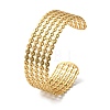 Hollow Out 304 Stainless Steel Cuff Bangles for Women BJEW-Z096-01G-4