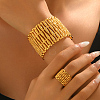 Elegant Alloy Hollow Cuff Bangle & Ring Set YH4609-3