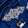 Brass Crystal Rhinestones Ornament Accessories for Chain Belts KK-WH0816-001-5