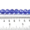Electroplate Transparent Glass Beads Strands EGLA-A035-T10mm-L14-4
