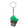 Cartoon Cactus PVC Plastic Keychain KEYC-JKC00667-4