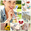 12Pcs Brass Glass Charms KK-PH0013-43A-5