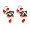 Christmas Theme Alloy Enamel Pendants ENAM-T020-10K-2