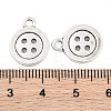 4-Hole Button Tibetan Style Zinc Alloy Charms TIBEP-R334-167AS-RS-2