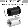 16Pcs 2 Colors Aluminum Alloy Tire Valve Caps AJEW-CN0008-01-2