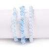 Natural Aquamarine Stretch Bracelets BJEW-JB05649-2