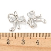 Rack Plating Brass Micro Pave Clear Cubic Zirconia Pendants KK-B093-01G-P-3