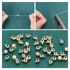 40Pcs 2 Colors Brass Crimp Beads KK-AR0003-14-3