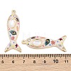 Printed Alloy Enamel Pendants RB-CBAA915-02G-06-3