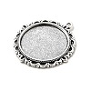 Tibetan Style Alloy Pendant Cabochon Settings LS-X-TIBE-T003-06AS-RS-2