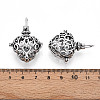 Rack Plating Brass Cage Pendants KK-S751-001AS-3