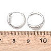 Fireworks 925 Sterling Silver Micro Pave Clear Cubic Zirconia Hoop Earrings EJEW-K317-02P-5