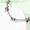 Unisex 304 Stainless Steel Necklaces NJEW-C115-01AS-3