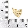 Valentine's Day Brass Micro Pave Clear Cubic Zirconia Charms KK-D225-08G-3