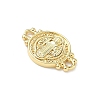 Religion Brass Saint Benedict Medal Links Connector Charms KK-P350-04G-2