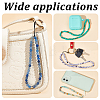 4Pcs 4 Style Round Acrylic Beads & Natural Gemstone Phone Hand Strap Chains FIND-AR0003-89-5