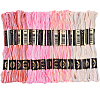 20 Skeins 4 Colors 6-Ply Polyester Embroidery Floss OCOR-CY0004-38A-1