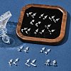 2 Pairs Alloy Stud Earrings for Women EJEW-FS0001-27G-9