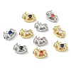 Brass Micro Pave Cubic Zirconia Pendants KK-I476-26-1