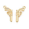 Brass Micro Pave Cubic Zirconia Pendants X2-KK-N231-246-2