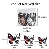 Halloween Butterfly 12Pcs PVC Adhesive Waterproof Stickers Self-Adhesive Stickers PW-WG0AB7C-01-1