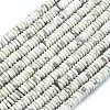 Frosted Natural Howlite Beads Strands G-K389-C17-01-1