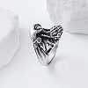 Vintage Punk 304 Stainless Steel Finger Rings YJ4863-5-2