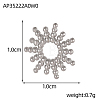 Christmas 304 Stainless Steel Pendants STAS-OY005-57P-2