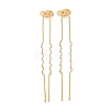Brass Hair Fork Findings KK-H298-02A-1