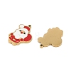 Christmas Theme Ion Plating(IP) 304 Stainless Steel Enamel Pendants STAS-Z083-07G-08-2