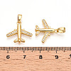 Brass Micro Pave Cubic Zirconia Pendants KK-T070-82G-3