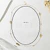 Simple Iron Double Ring Cable Chain Long Necklaces for Women WE4391-2