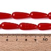 Opaque Glass Beads Strands GLAA-Q113-03A-C02-4