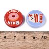 Printed Opaque Acrylic Beads OACR-Q199-05-01-3