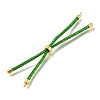 Braided Cotton Cord Slider Bracelet Making MAK-R001-01G-25-2