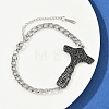 304 Stainless Steel Enamel Link Bracelets BJEW-P356-01A-P-3