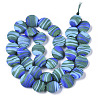 Handmade Frosted Lampwork Beads Strands LAMP-T007-09D-2