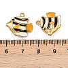 304 Stainless Steel Enamel Pendants STAS-C150-01I-3