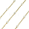 Handmade Brass Glass Beaded Chains GL-CBA1C06-01G-02-1