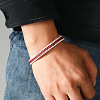 Imitation Leather Cord Braided Bracelets FS-WGFB3DB-01-2
