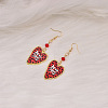 Zinc Alloy & Resin Dangle Earrings FS-WGB59A7-01-1