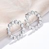 304 Stainless Steel Stud Earrings for Women EJEW-K306-18P-1