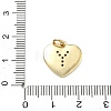Brass Micro Pave Clear Cubic Zirconia Pendants KK-D229-01G-25-3