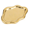 Cloud Shape Plated Golden Handmade Porcelain Desktop Storage Tray AJEW-WH0413-39-7